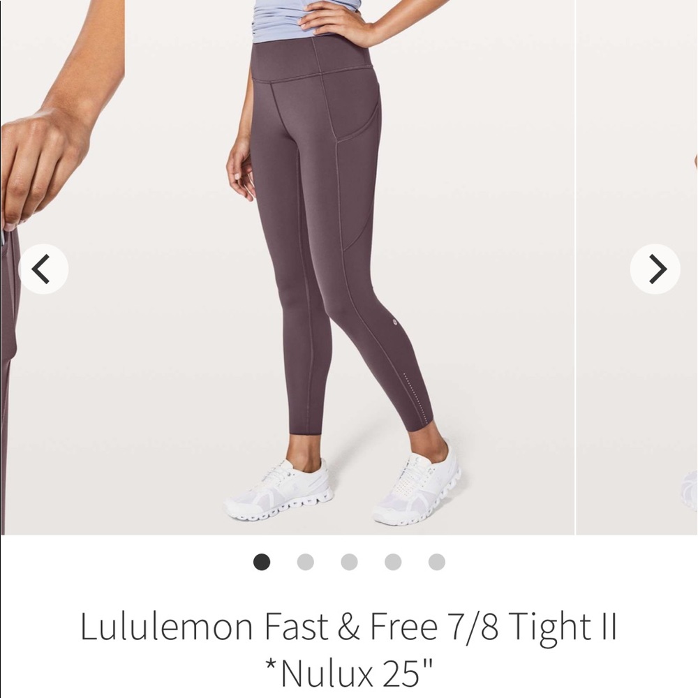 Lululemon fast and free 7/8 HR